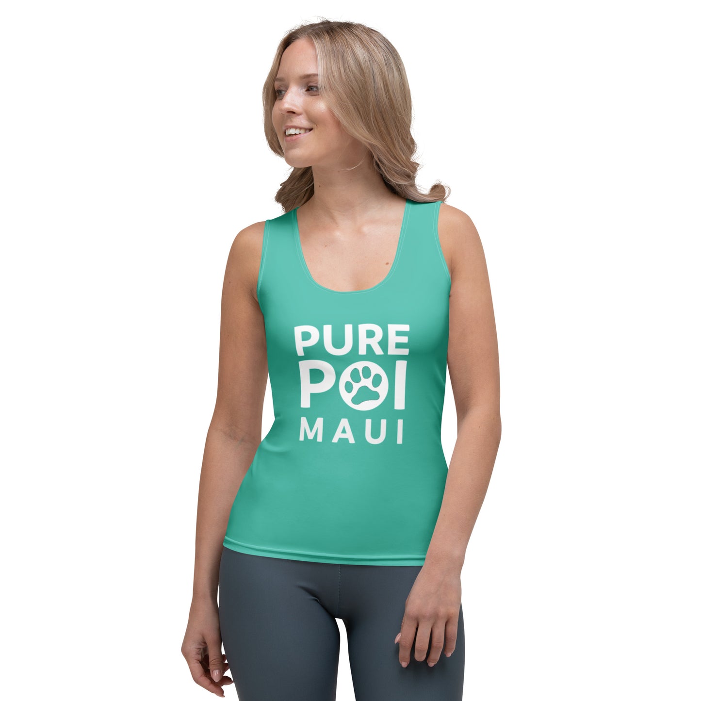 Pure Poi Tank Top - Aqua
