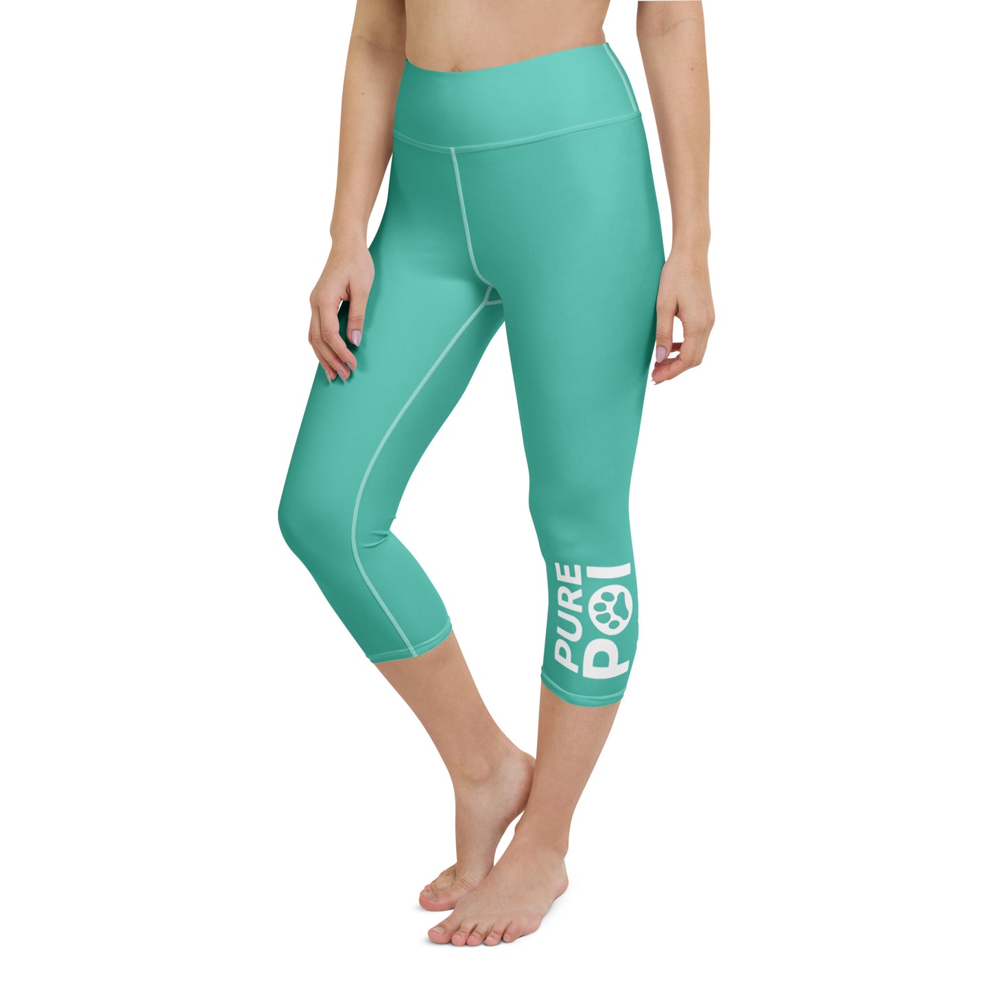Pure Poi Yoga Capri Leggings - Aqua