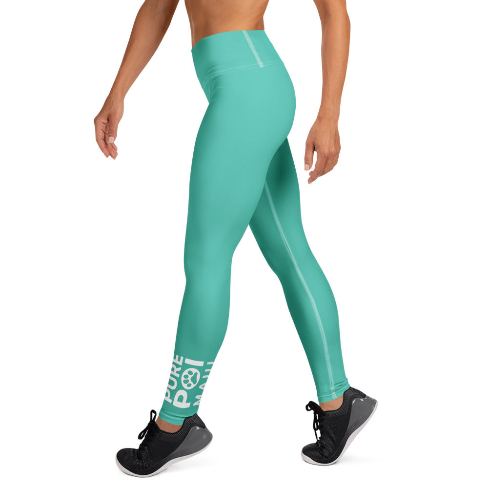 Pure Poi Yoga Leggings - Aqua