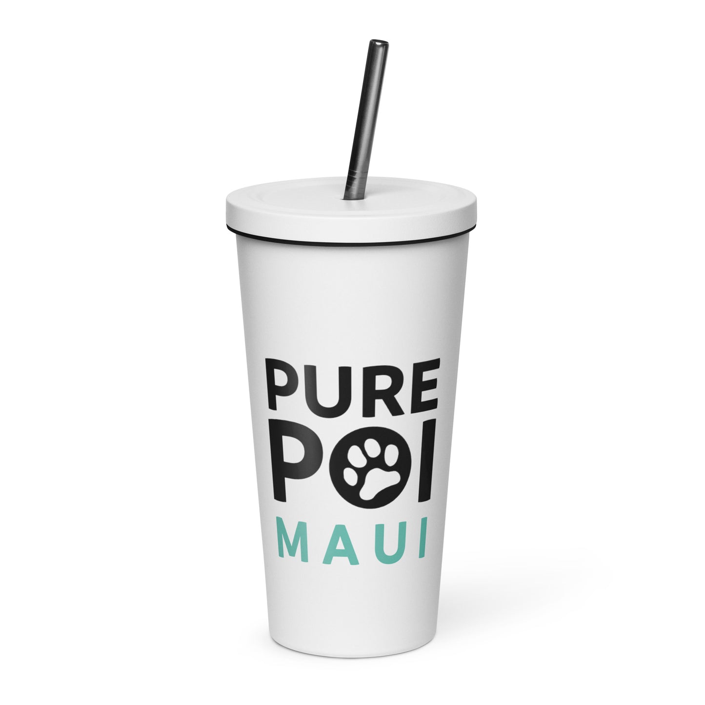 Pure Poi Insulated Tumbler with Straw