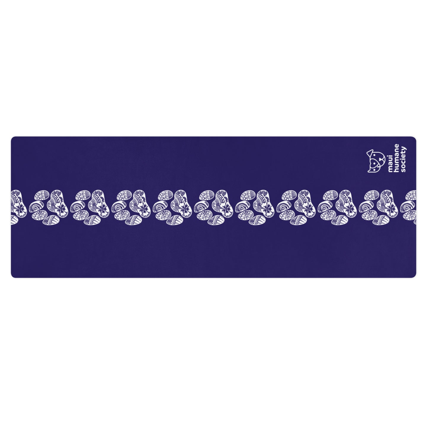 Paw Print Yoga Mat - Blue