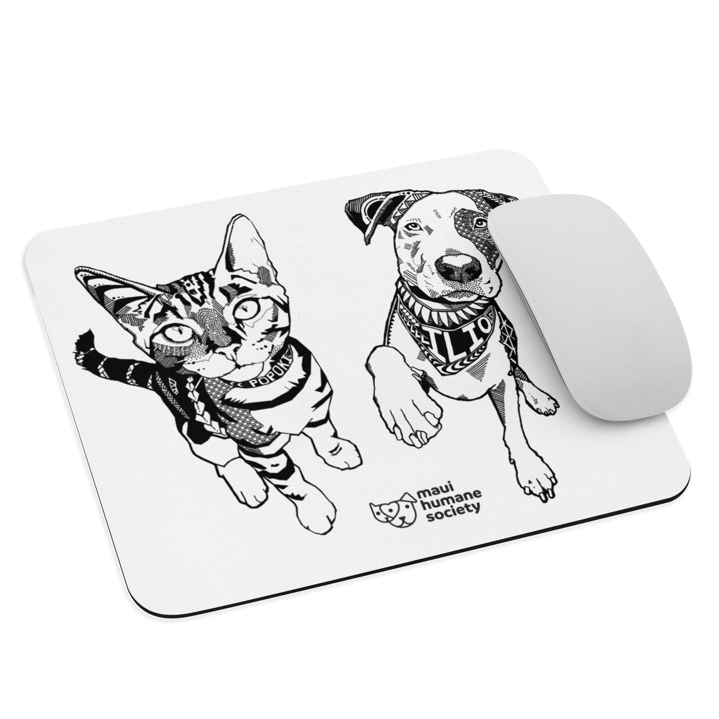'Īlio and Popoki Mousepad