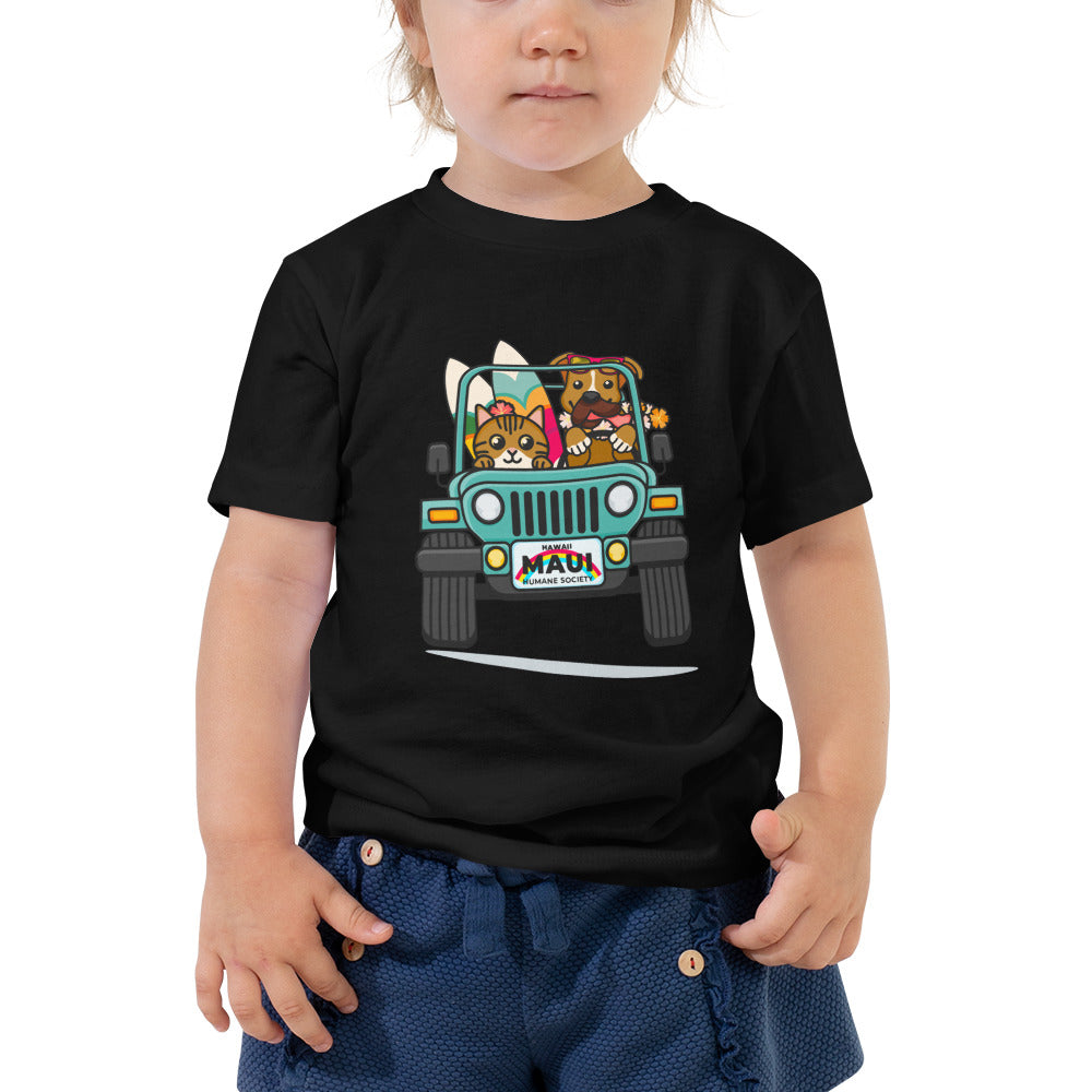 Surf's Up, Paws Out Toddler T-Shirt