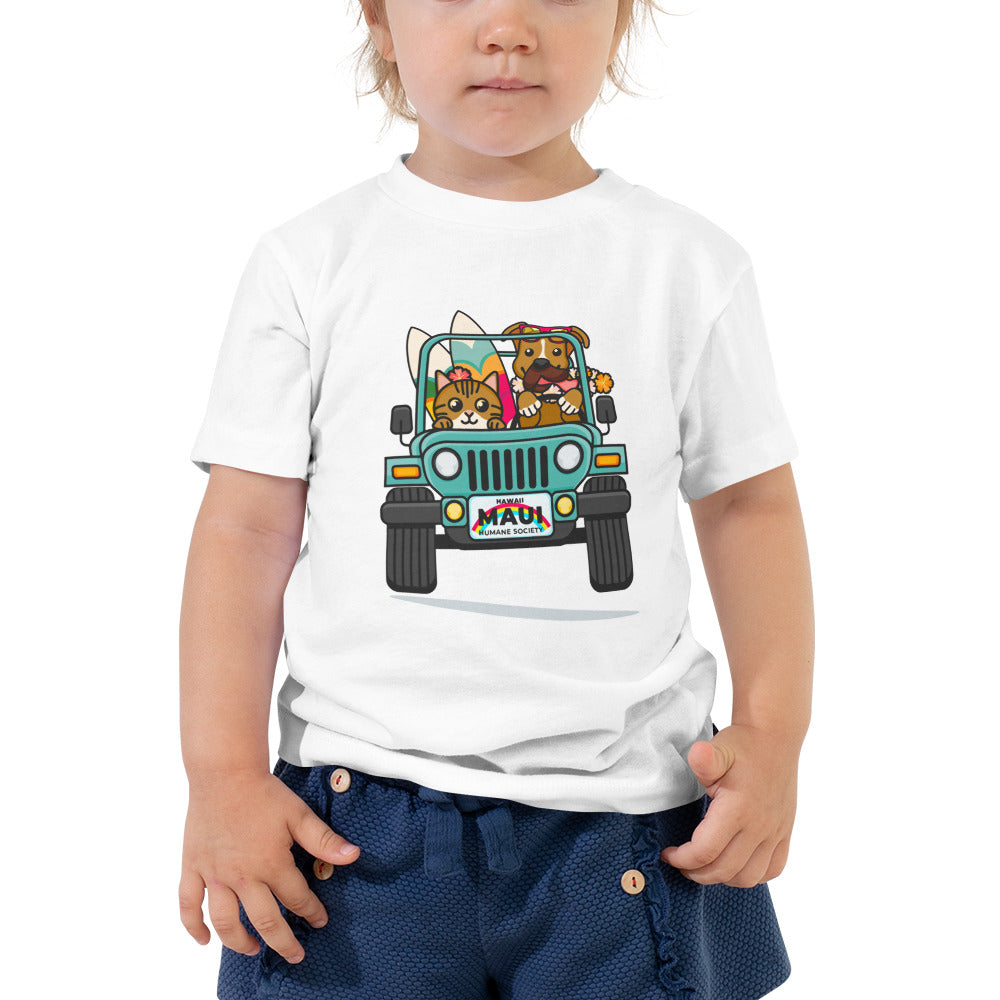 Surf's Up, Paws Out Toddler T-Shirt