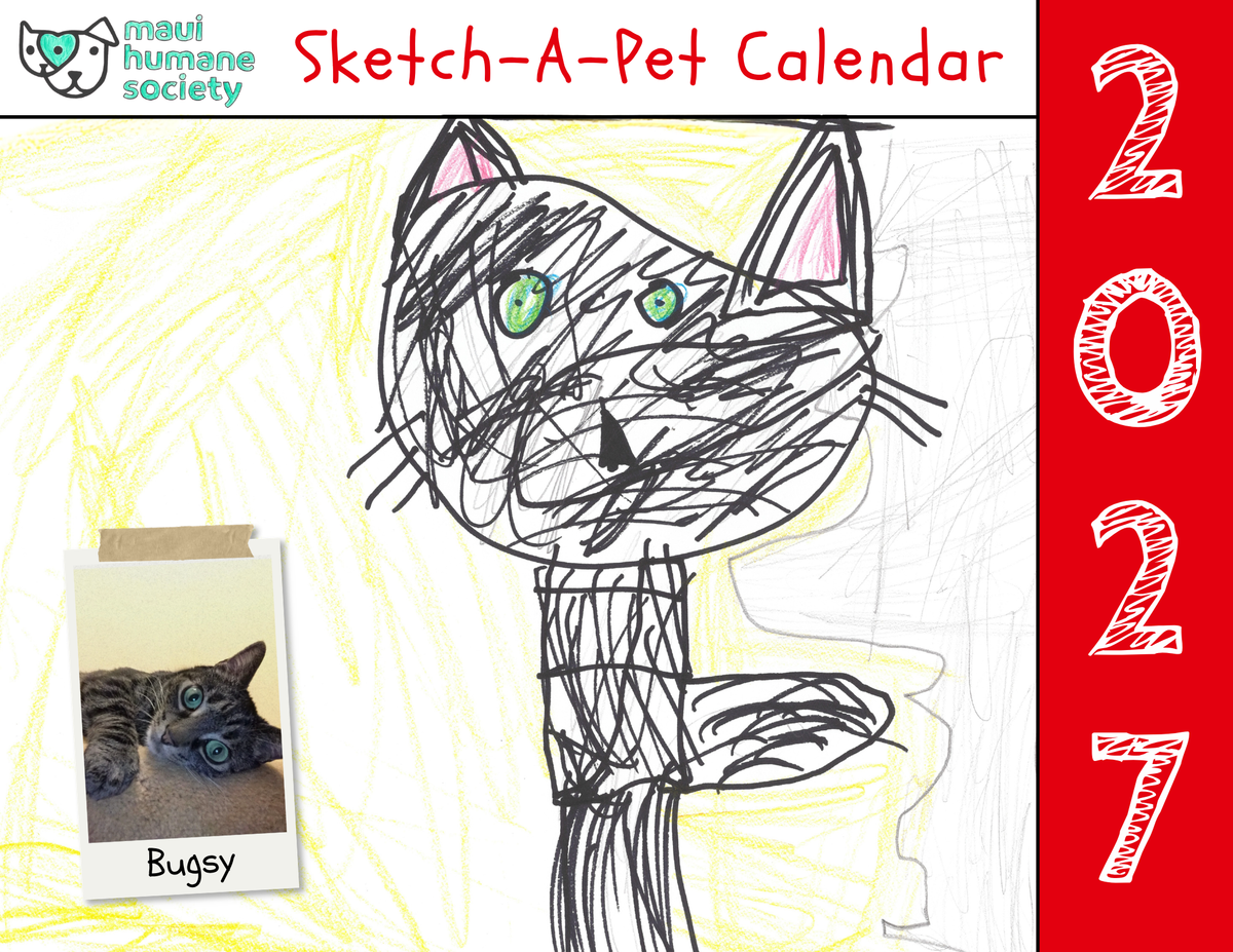 2027 "Sketch-A-Pet" Calendar