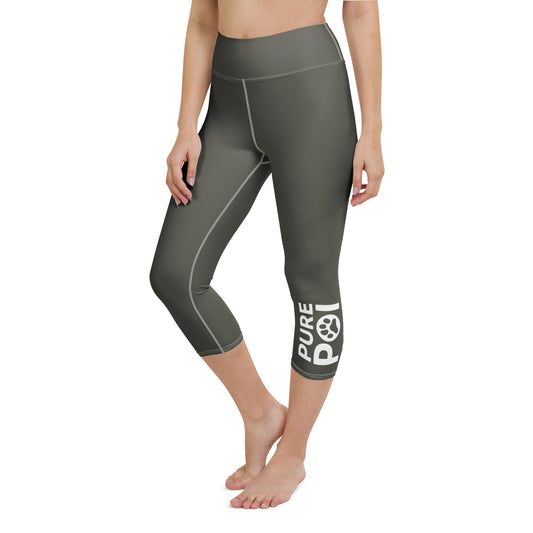Pure Poi Yoga Capri Leggings - Gray