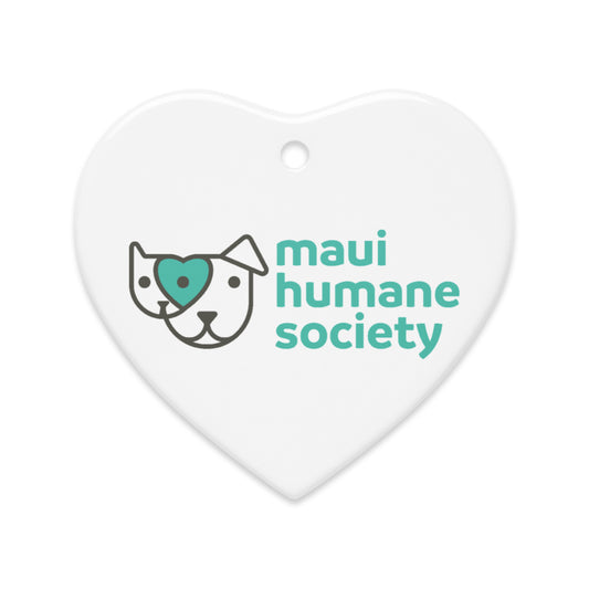Double-sided MHS Ceramic Heart Ornament