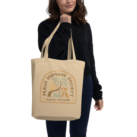 "Rescue with Aloha" Arch Organic Tote Bag  – Maui Humane Society x Sarcreate