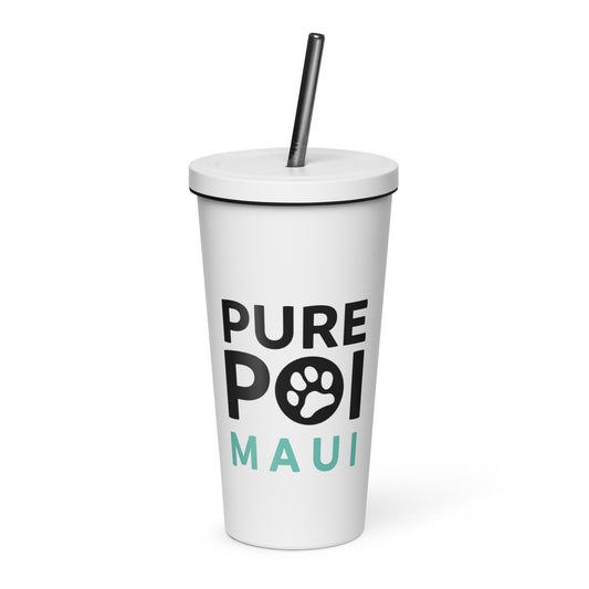 Pure Poi Insulated Tumbler with Straw