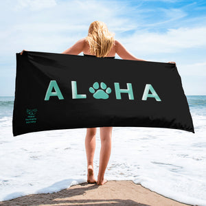 Paw Print MHS Beach Towel
